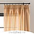 Linen Look Ochre Tab Top Pencil Pleat Curtains  undefined