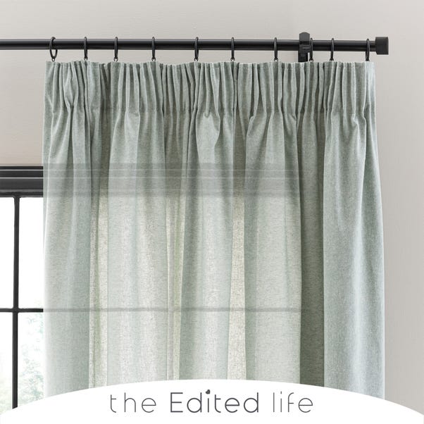 Recycled Weave 2way Seafoam Curtains