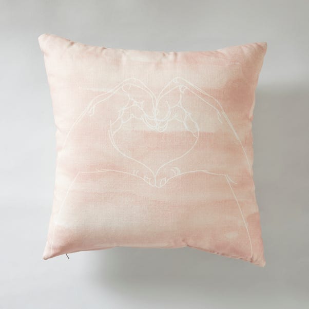 Love Heart Hands Cushion image 1 of 4