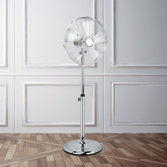 Click to view product details and reviews for 16 Chrome Pedestal Fan.