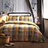 Colville Yellow Checked 100% Brushed Cotton Duvet Cover and Pillowcase Set  undefined
