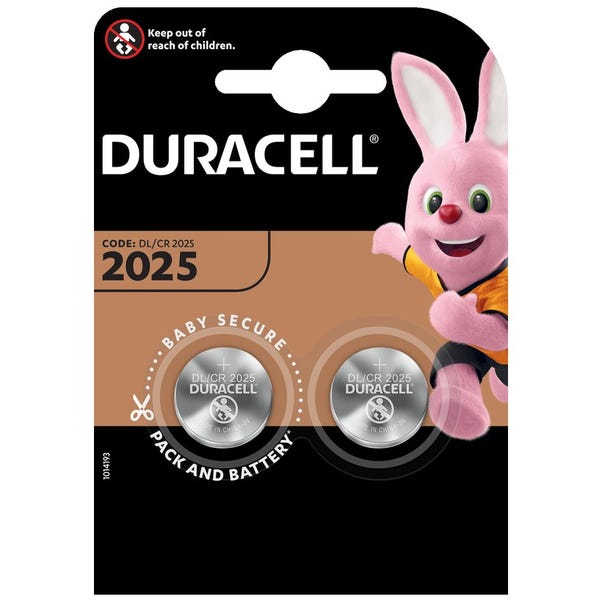 Pack of 2 Duracell DL 2025 Batteries image 1 of 1