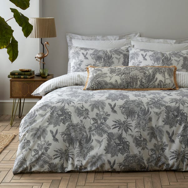Amazonia Toile Reversible Duvet Cover and Pillowcase Set image 1 of 5