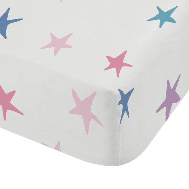 Bianca Woodland Unicorn And Stars 100% Cotton Fitted Sheet image 1 of 4