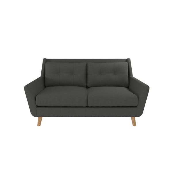 Halston Soft Marl 2 Seater Sofa Graphite (Grey)