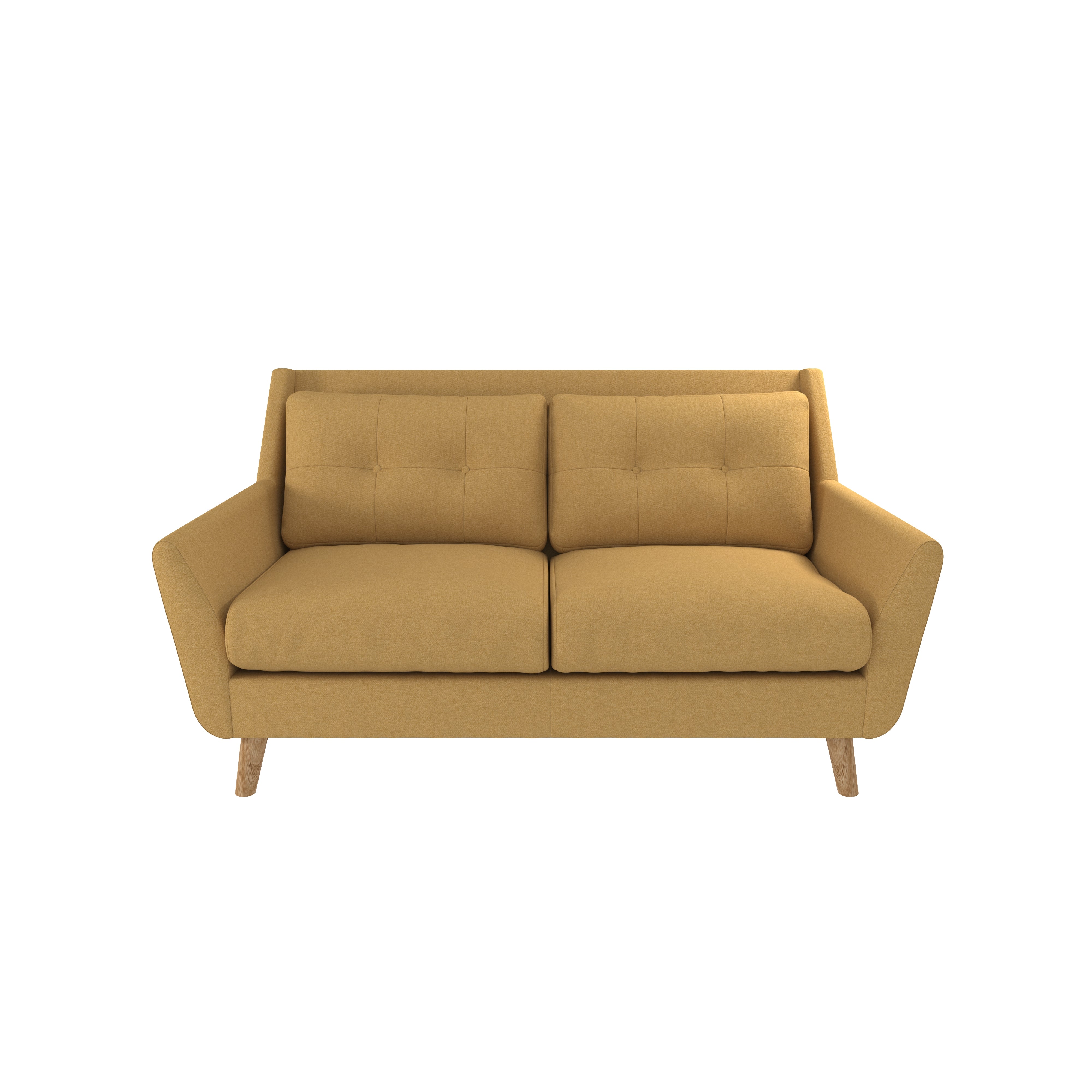 Halston Soft Marl 2 Seater Sofa Yellow