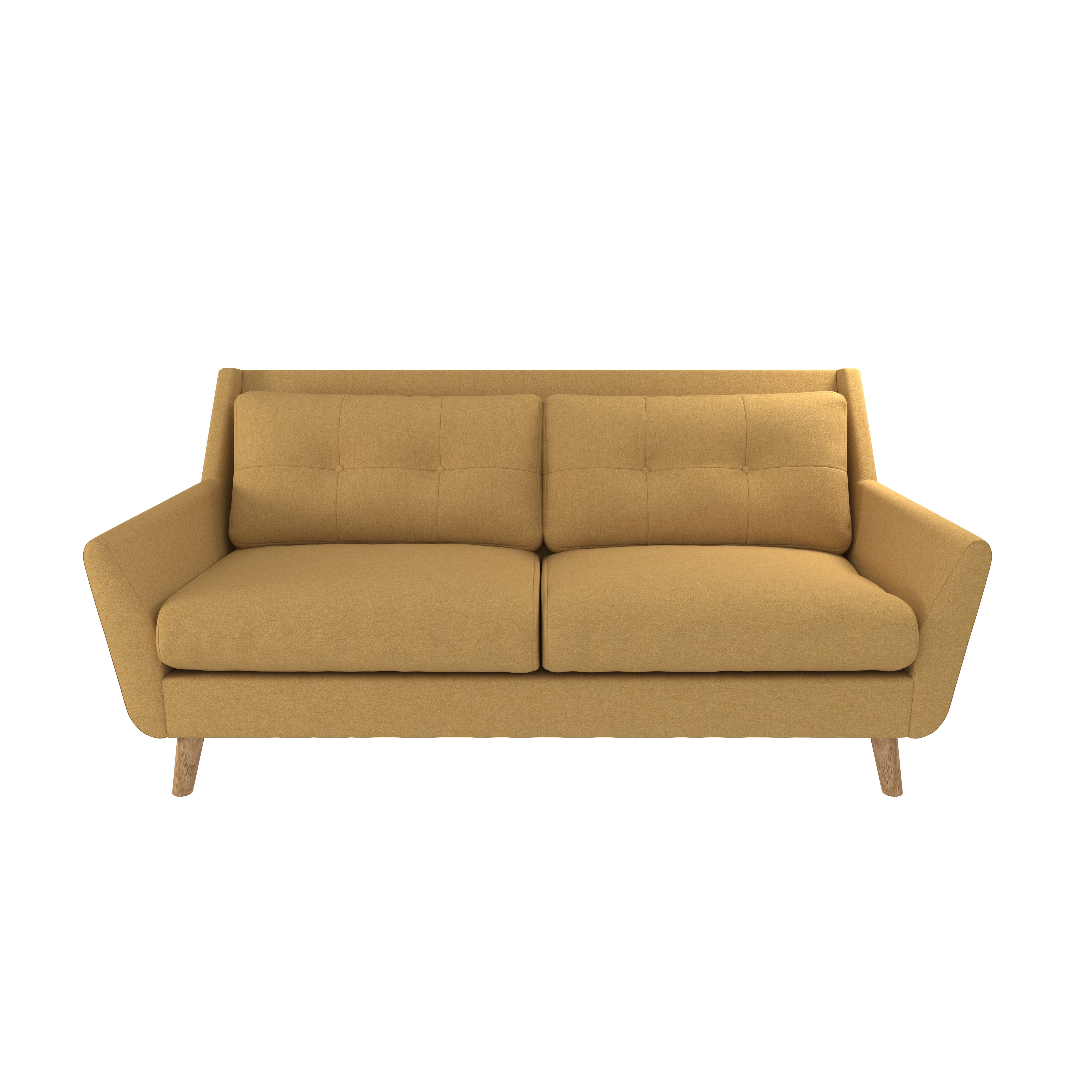 Halston Soft Marl 3 Seater Sofa Yellow