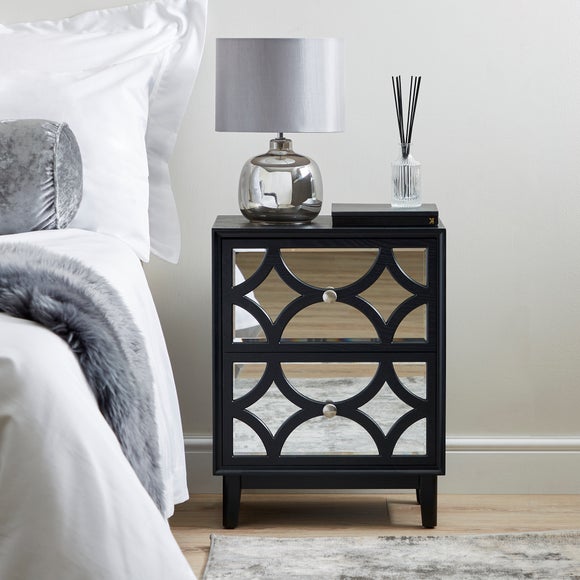 black bedside table dunelm