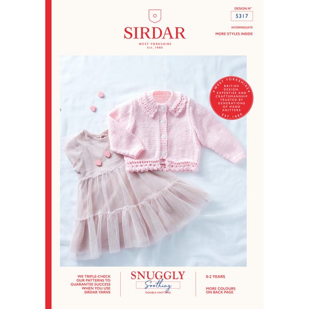 Sirdar 5317 Snuggly Soothing DK Cardigan Leaflet image 1 of 1