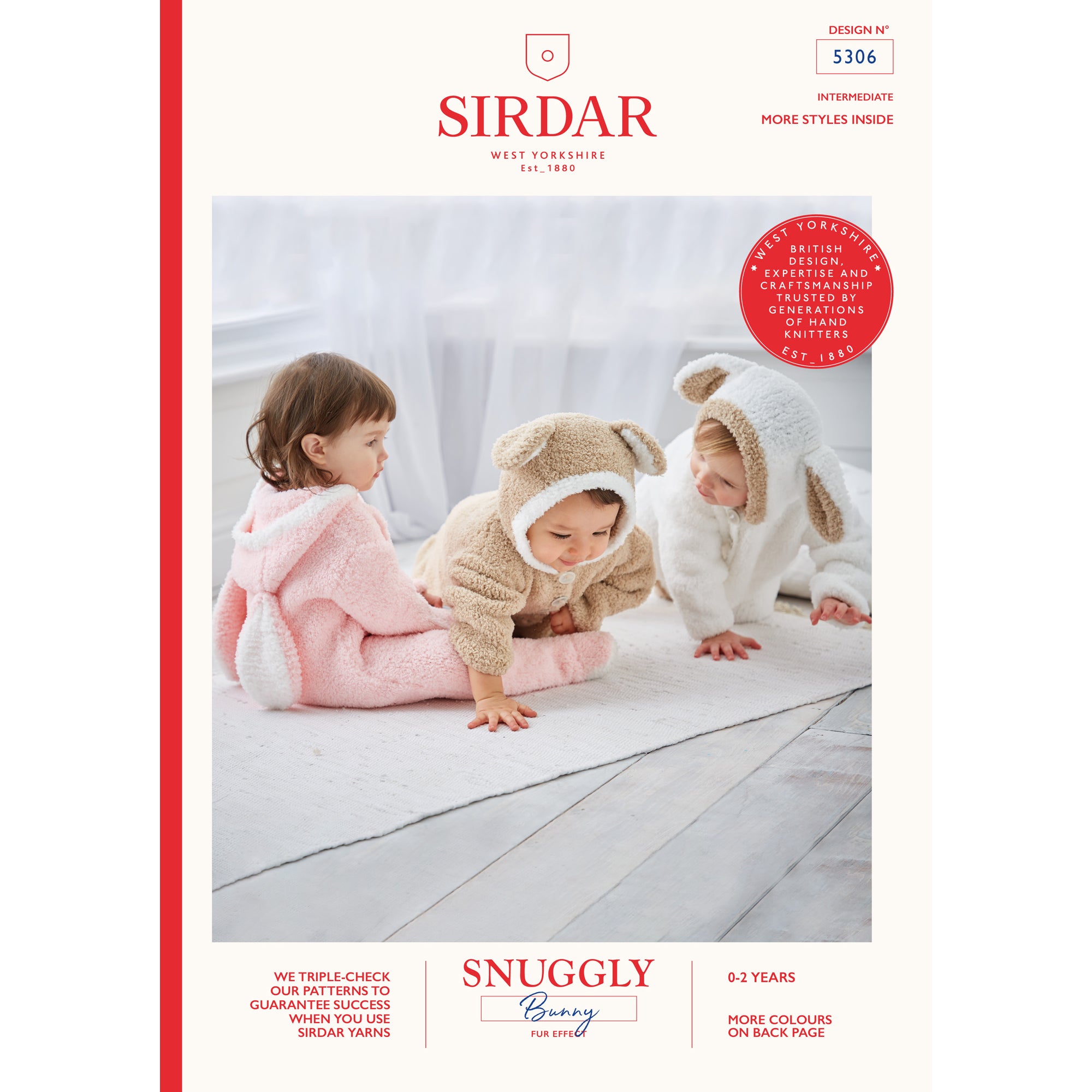 Sirdar 5306 Snuggly Bunny Cuddly All in One  Leaflet