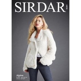 Sirdar 8281 Alpine Warm and Cosy Jacket Leaflet
