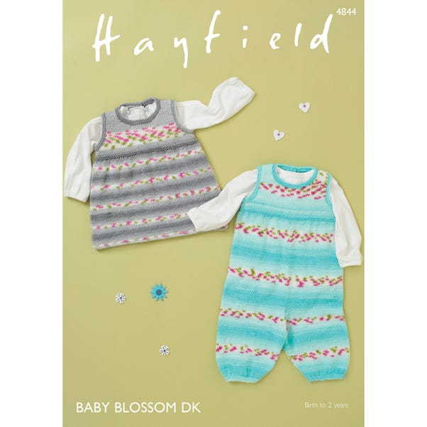 Hayfield 4844 Hayfield Blossom DK Dungarees and Pinafore Leaflet MultiColoured