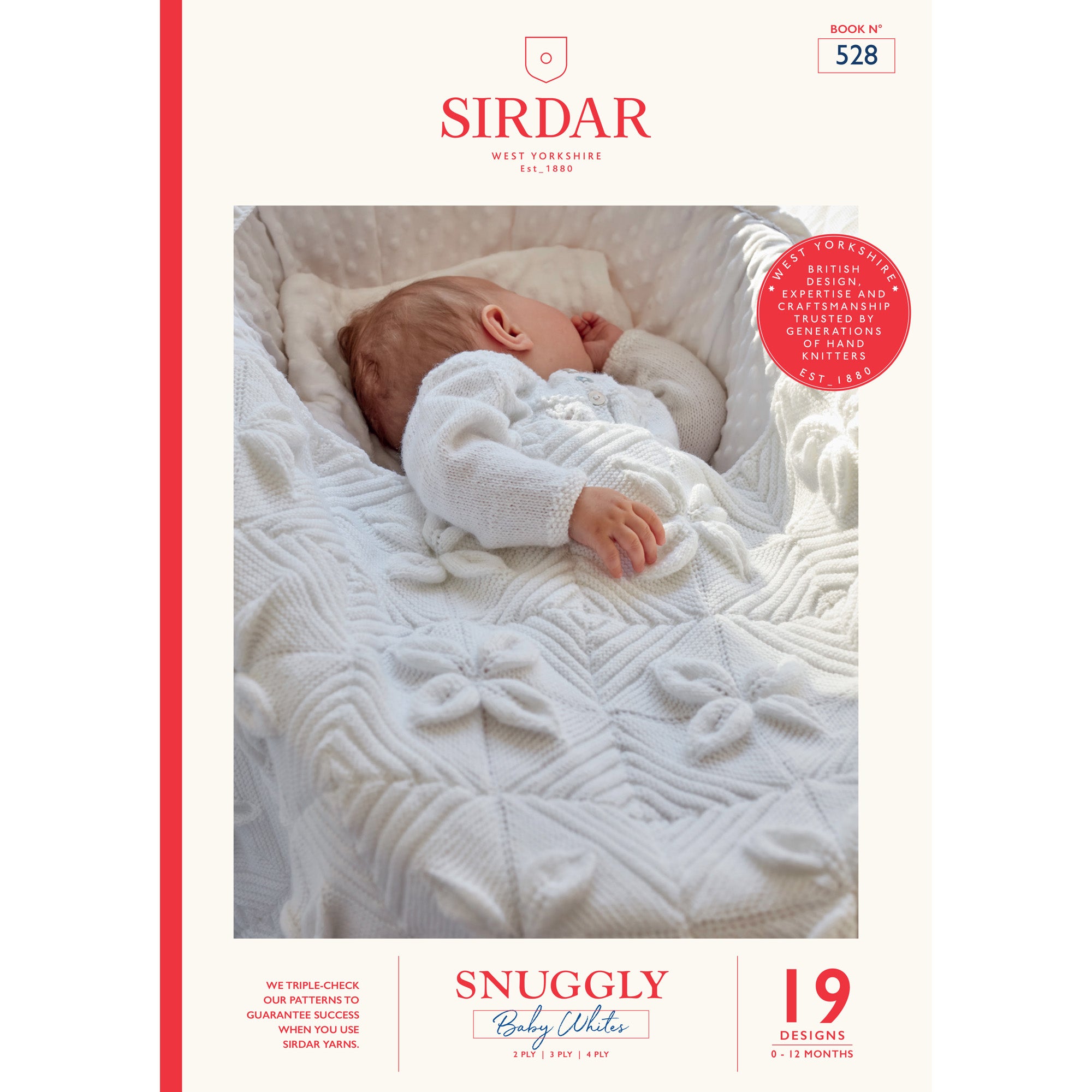 Sirdar 528 Snuggly Classic Whites Knitting Pattern Book