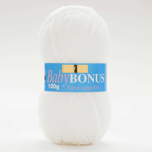 Hayfield Baby Bonus DK White Yarn image 1 of 1