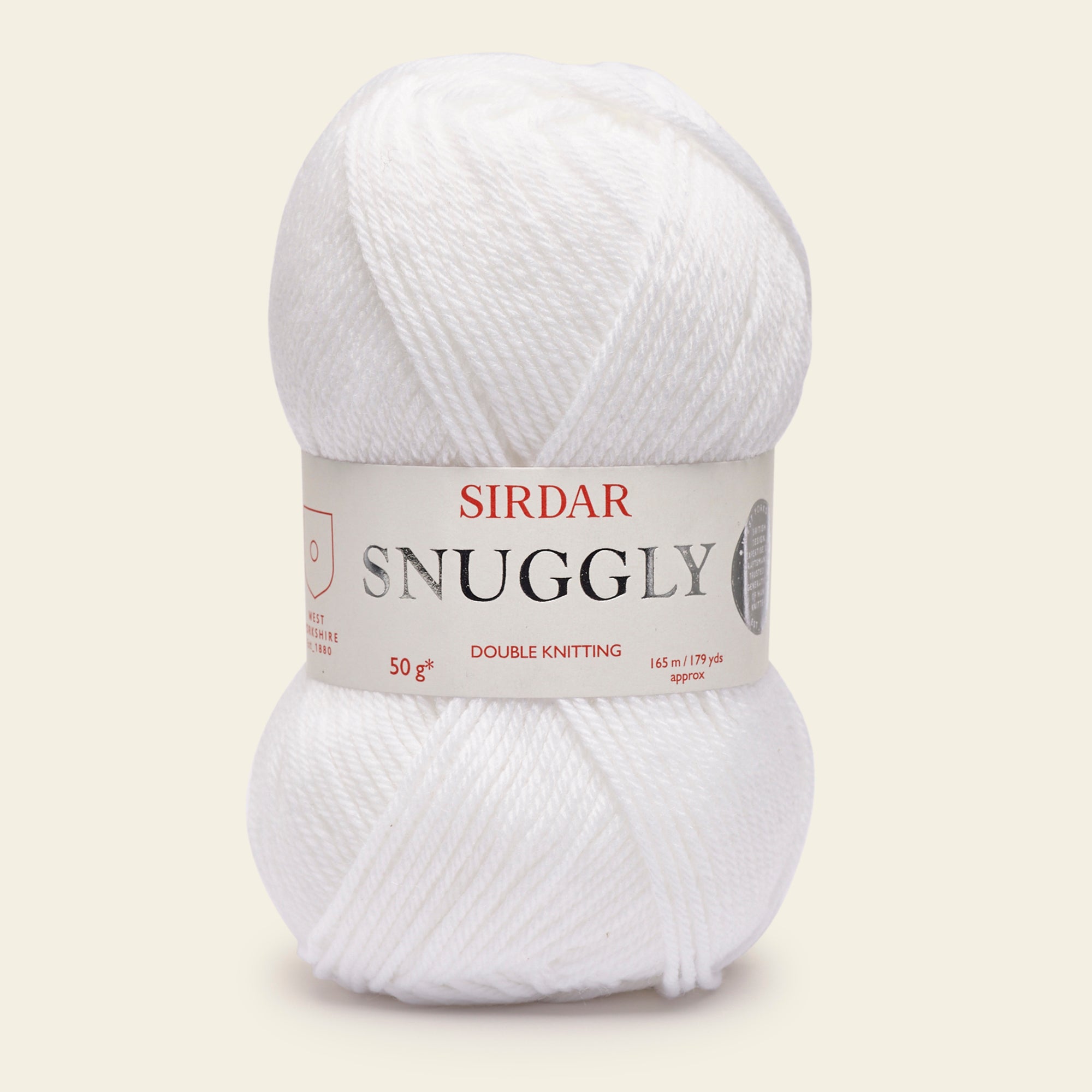 Sirdar Snuggly DK White Yarn