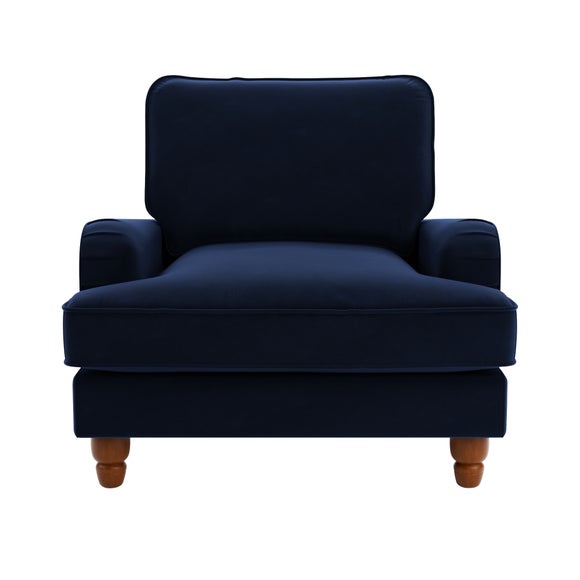 Dunelm discount velvet armchair