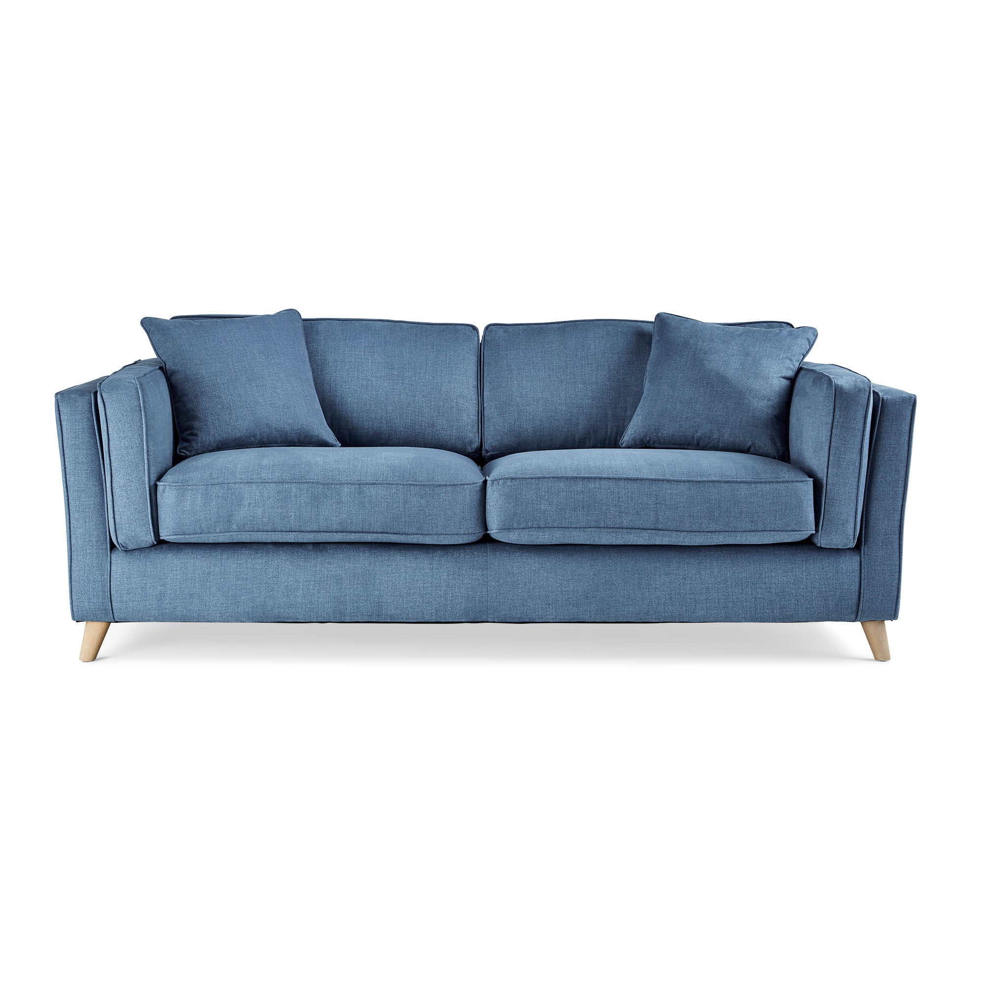 Arabella 3 Seater Sofa Brushed Plain Cobalt