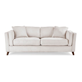 Arabella 3 Seater Sofa Brushed Plain Fabric