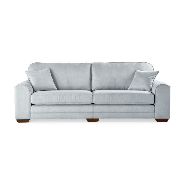 Morello 4 Seater Sofa Brushed Plain Fabric Brushed Plain Dew