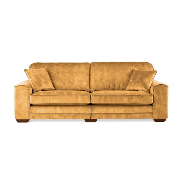 Morello 4 Seater Sofa Yellow