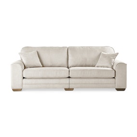 Morello 4 Seater Sofa Brushed Plain Fabric