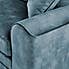 Morello 4 Seater Sofa Slub Velvet Steel Blue