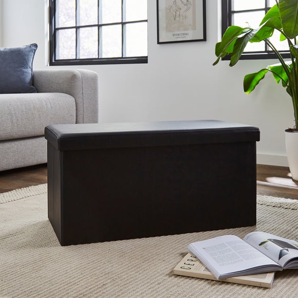 Black living outlet room ottoman