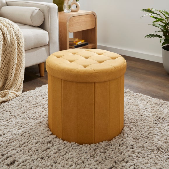 Round shoe deals storage ottoman