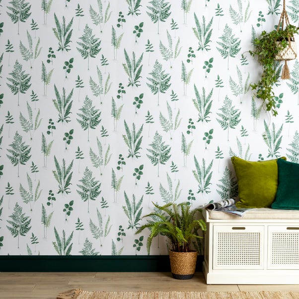 Fern Green Wallpaper Green