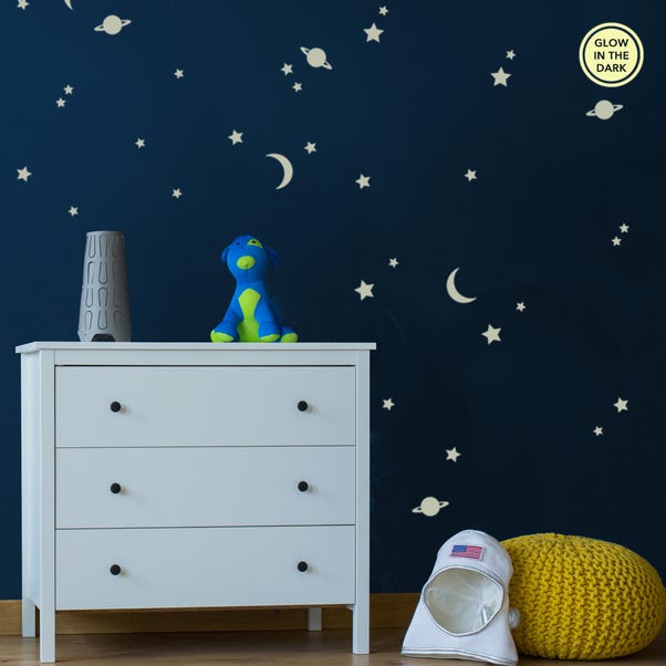 Glow In The Dark Star Wall Stickers Dunelm - Are Wall Stickers Easy To Remove