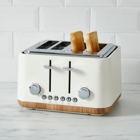 Contemporary Cream 4 Slice Toaster