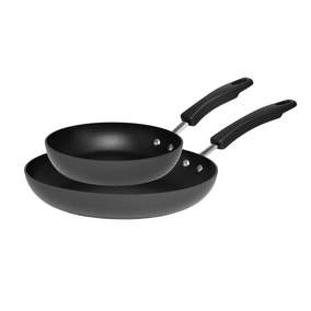 Dunelm Hard Anodised Frying Pan Twin Pack 