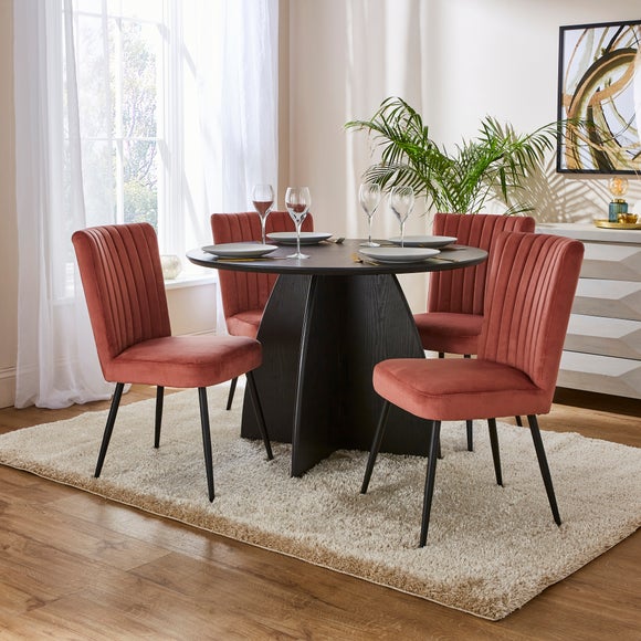 Dunelm Pink Dining Chairs on sale furnish well