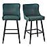 Montreal Faux Leather Bar Stool Emerald