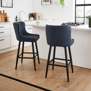 Montreal Counter Height Bar Stool- Faux Leather