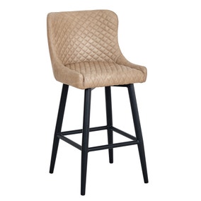 Montreal Mink Faux Leather Bar Stool