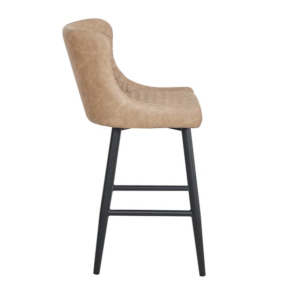 Montreal Faux Leather Bar Stool Dunelm