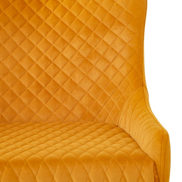 Montreal Bar Stool Charcoal Velvet Dunelm