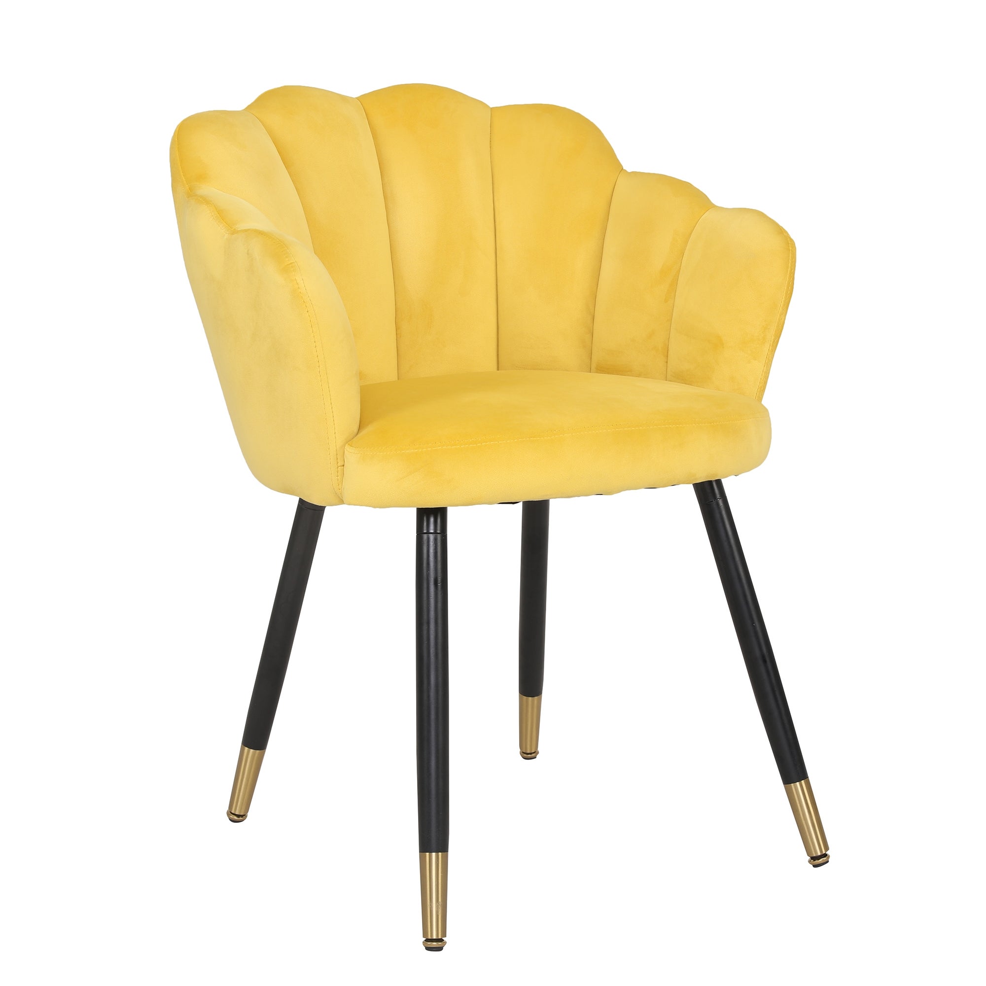 Vivian Dining Chair Velvet Yellow