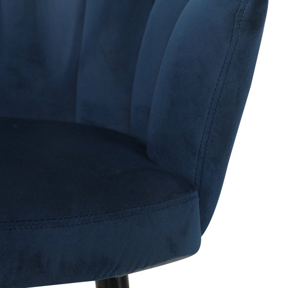 Vivian Velvet Dining Chair Dunelm