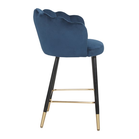 Vivian Velvet Bar Stool Dunelm