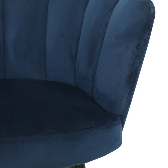 Vivian Velvet Bar Stool Dunelm