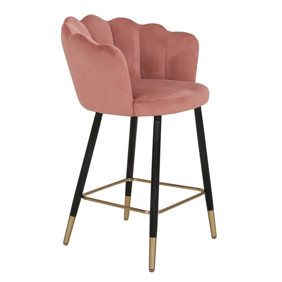 Dunelm velvet bar online stools