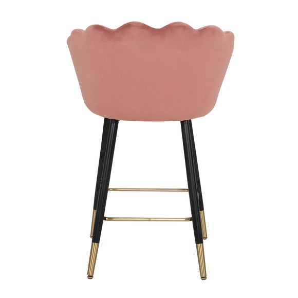 Vivian Velvet Bar Stool Dunelm