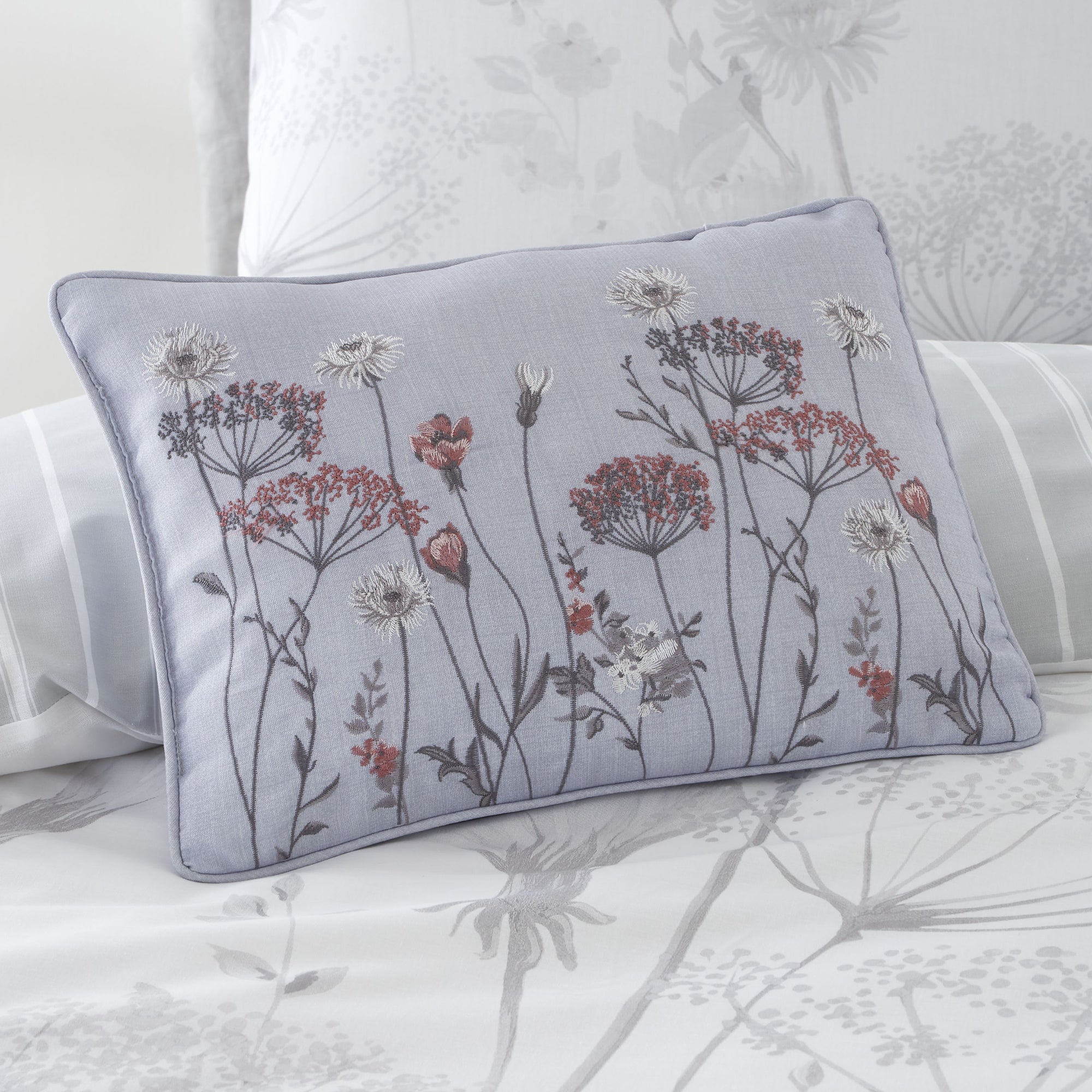 Catherine Lansfield Meadowsweet Floral Cushion