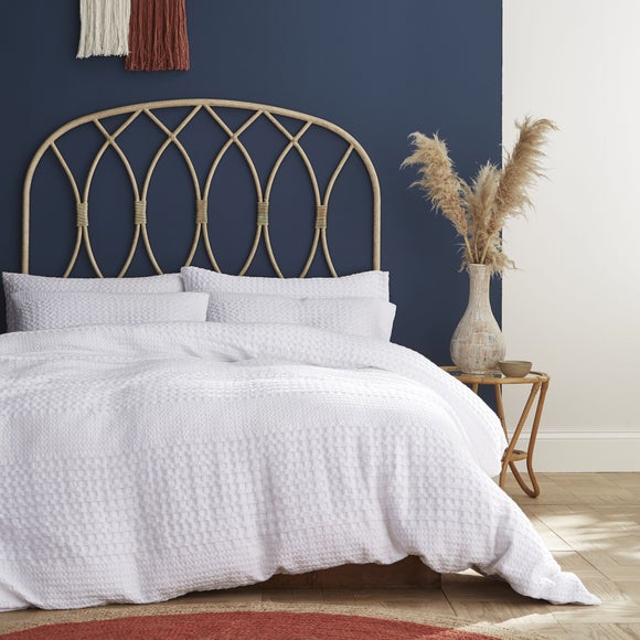 dunelm white waffle duvet cover