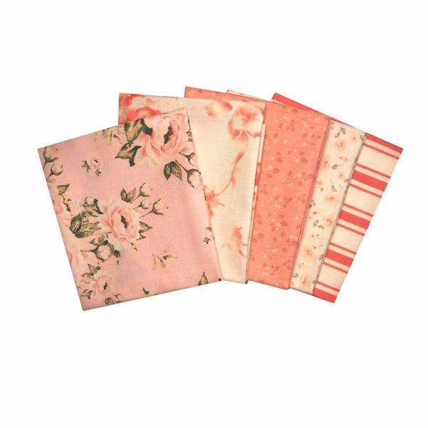 Red Series Pink Cotton Fat Quarters Pink
