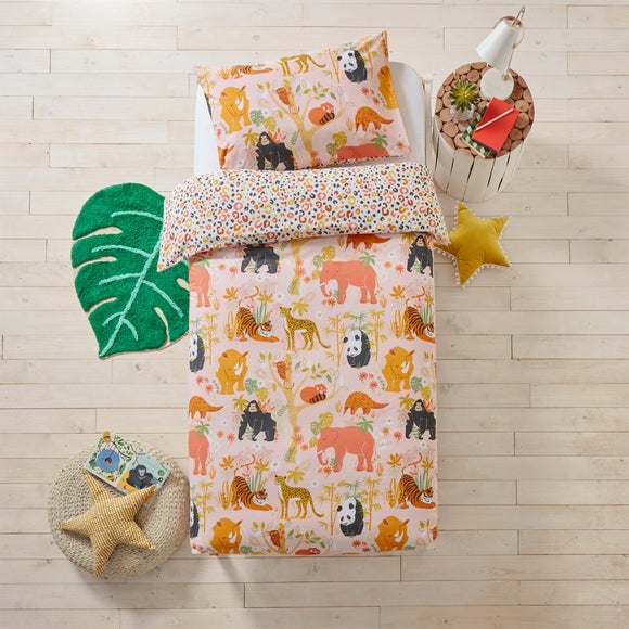 Click to view product details and reviews for Furn Endangered Floral 100 Cotton Duvet Cover And Pillowcase Set.