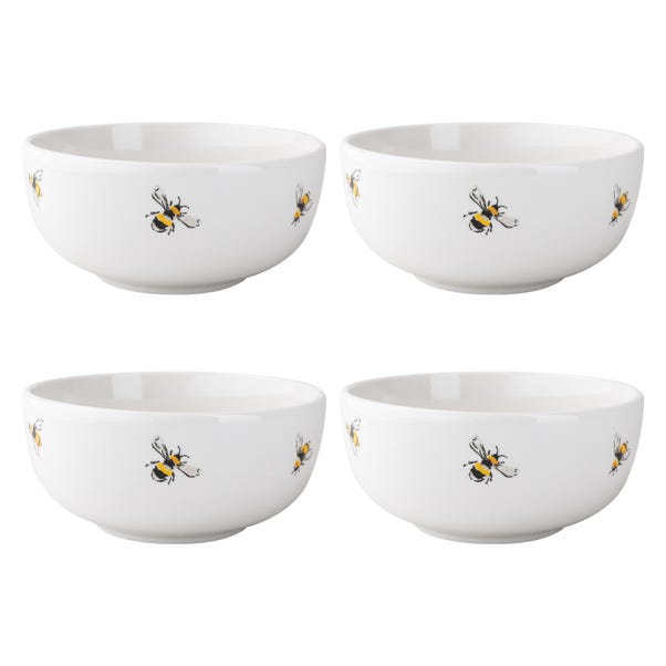 Set of 4 Bee Cereal Bowls image 1 of 2
