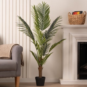 Artificial Kwai Palm Tree in Black Plant Pot